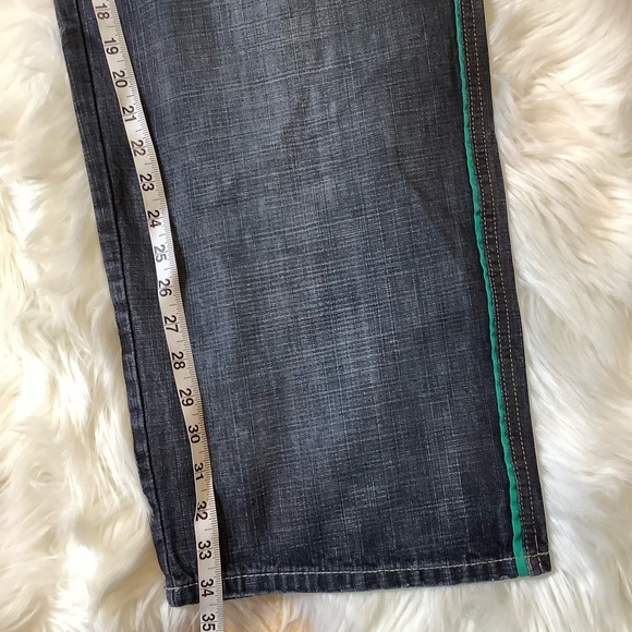 Pelle Pelle Marc Buchanan Men’s Blue HipHop Jeans Size 36 X 34 Y2K 90’s Cotton - Picture 10 of 10